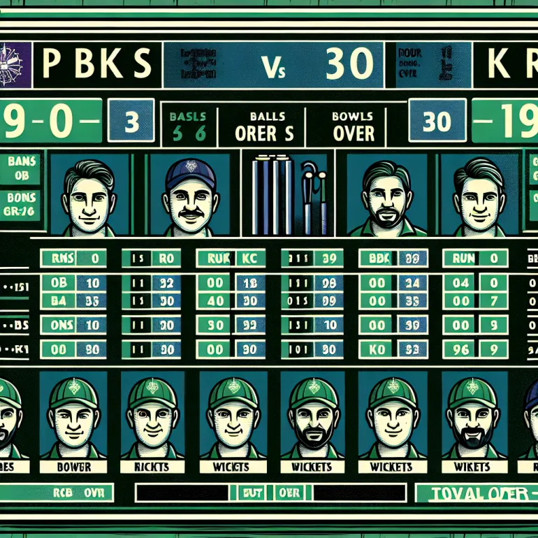 Pbks vs kkr score